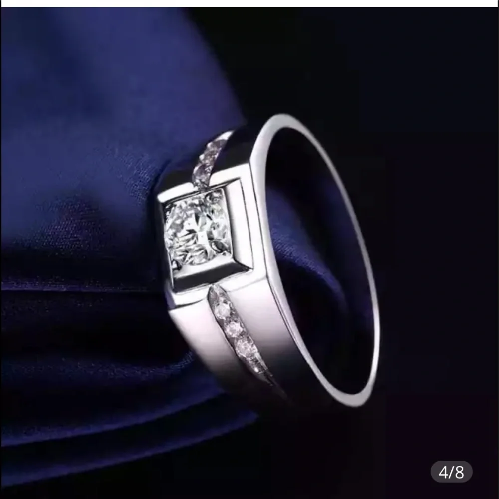 Men’s 1.6CTW Zirconia S925 Ring